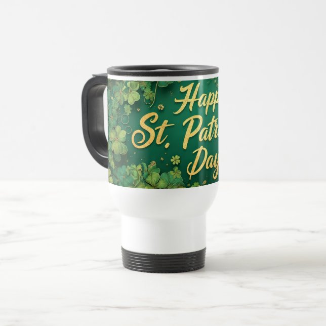Glad St. Patrick's Day-klöverdesign Resemugg (Framsida vänster)
