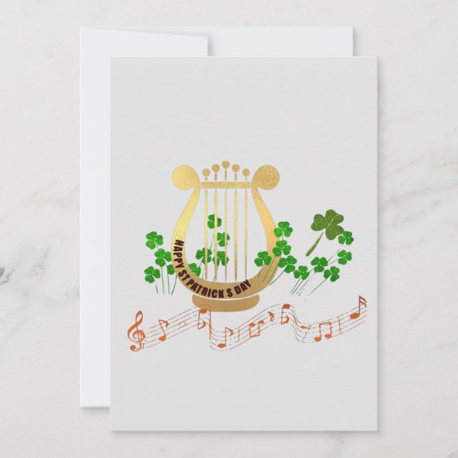 Glad St. Patricks Day-kort Julkort (Framsida)