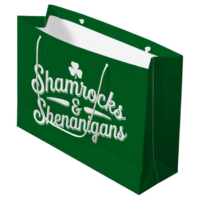 Glad St. Patrick's Day Lucky Shamrock & Shenanigan (Framsidan Vinklad)