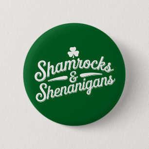 Glad St. Patricks Day Lucky Shamrock&Shenanigans Knapp
