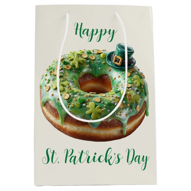 Glad St. Patrick's Day-munk med Leprechaunhatt (Framsidan)