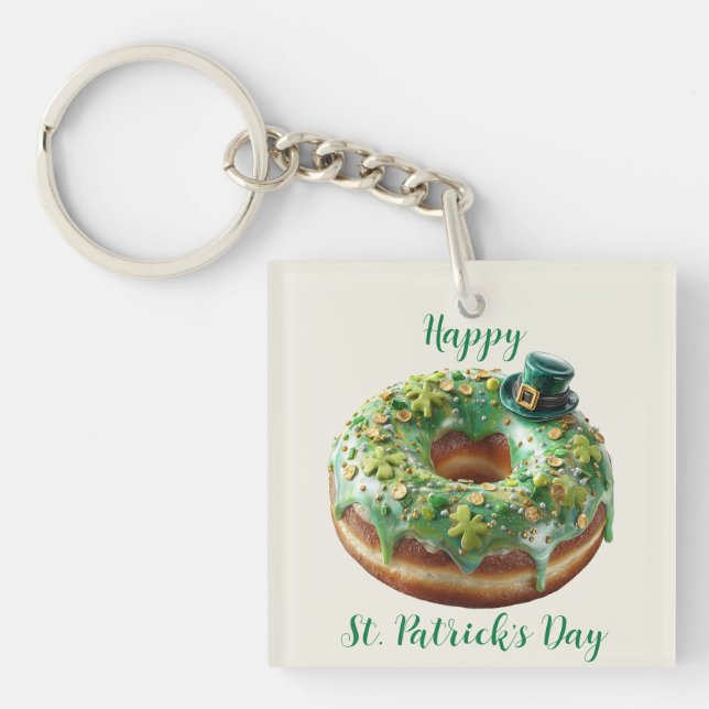 Glad St. Patrick's Day-munk med Leprechaunhatt (Framsidan)