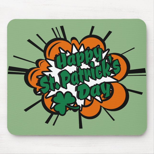 Glad St. Patrick's Day Musmatta (Framsidan)