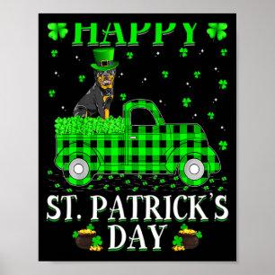 Glad St Patricks Day Och Shamrock T Shirt_1 Poster