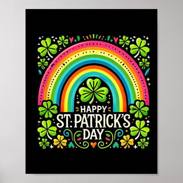 Glad St Patrick's Day Sankt Patriks dag  Poster (Framsidan)