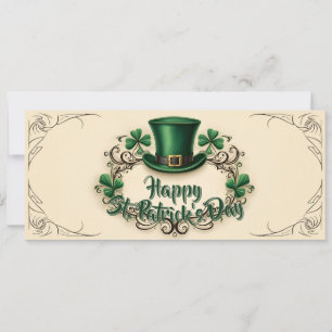 Glad St. Patrick's Day Shamrock-design
