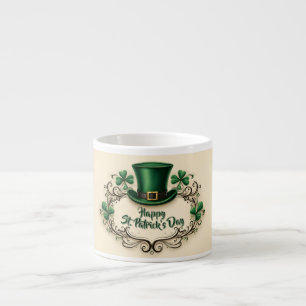 Glad St. Patrick's Day Shamrock-design Espressomugg