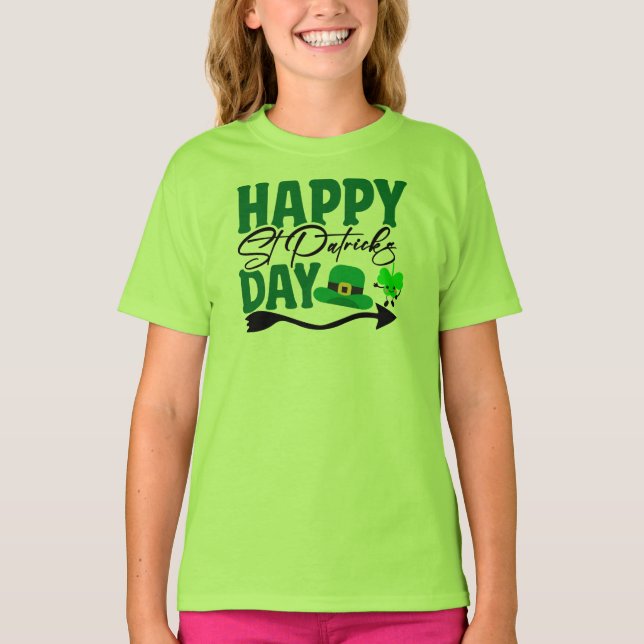Glad St. Patrick's Day T Shirt (Framsida)