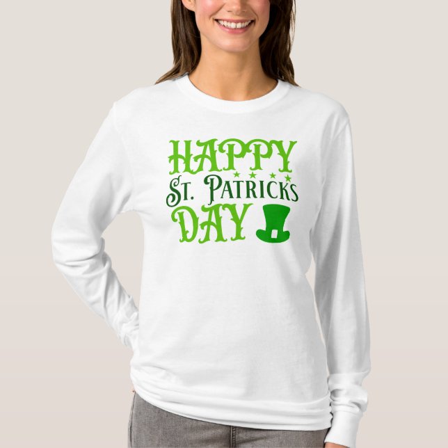 Glad St. Patrick's Day T Shirt (Framsida)