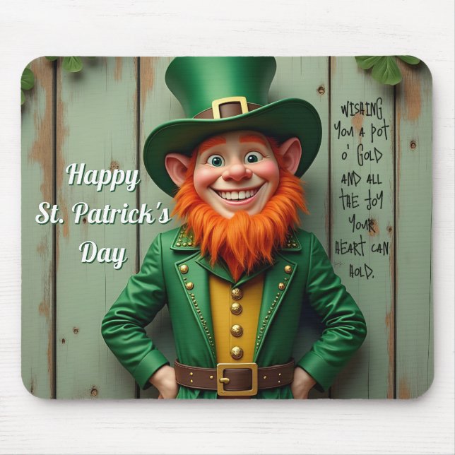 Glad St. Patrick's Day Tomte Musmatta (Framsidan)