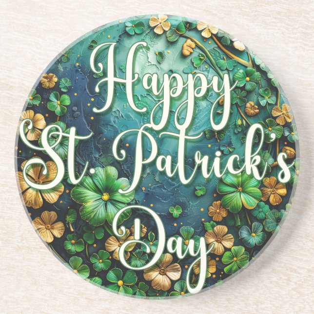 Glad St Patrick's Day-underlägg Underlägg (Framsidan)