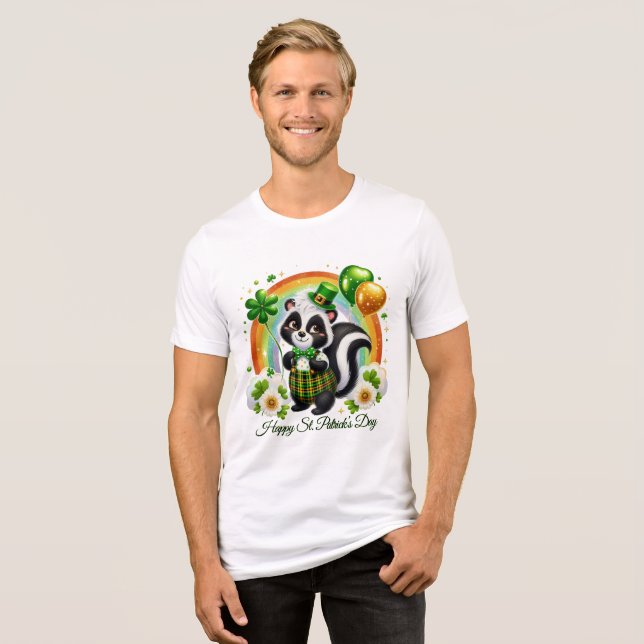 Glad St. Patrick's Herr  T Shirt (Framsida Full)