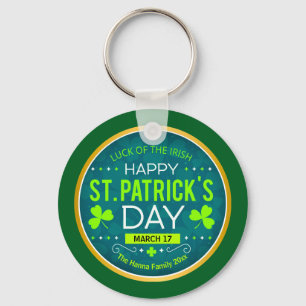 GLAD ST. PATRICKSDAGEN, "IRLÄNDARNAS LYCKA" NYCKELRING