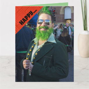GLAD ST. PATRICKSDAGEN ROlig GRATTISKORT Kort