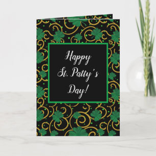 Glad St. Patty's dag Helgkort