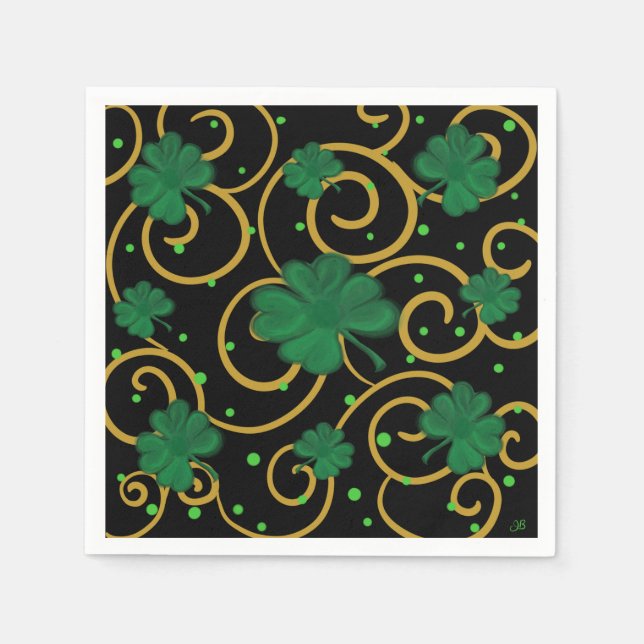 Glad St. Patty's dag      Pappersservett (Framsidan)