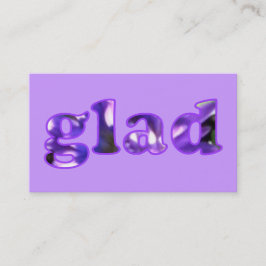 Glad stavad med lila blommor Affärskort Visitkort