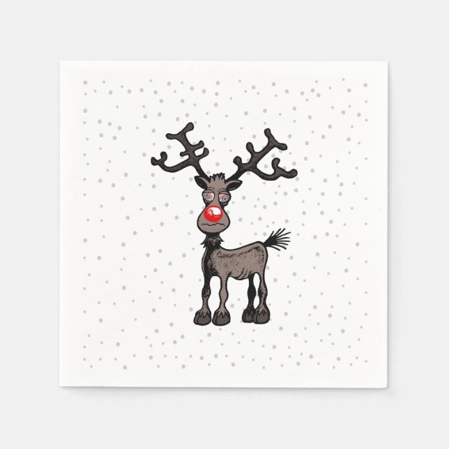 Glad Stressjul med Rudolf Pappersservett (Framsidan)