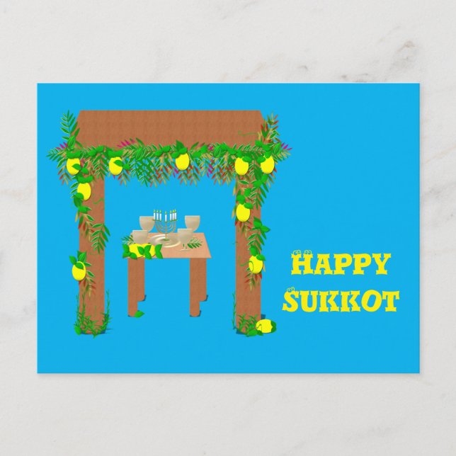 Glad Sukkot, Personlig Vykort (Framsida)