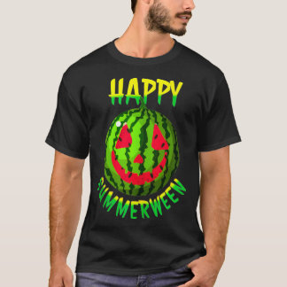 Glad Summerween Watermelon ved O Lantern T Shirt