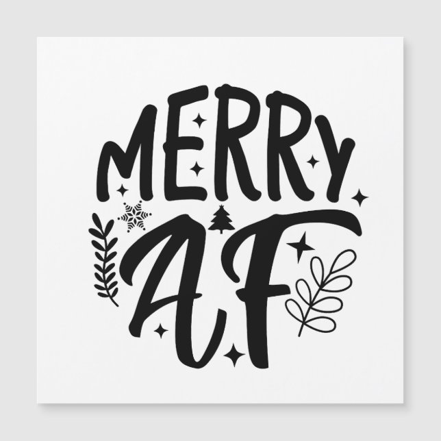 Glad superrolig jul snöflinga Xmas  (Framsida)