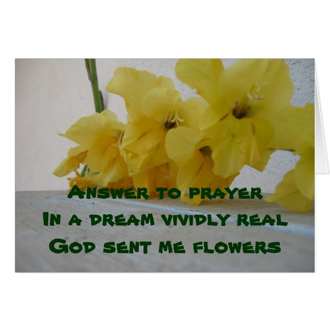 Glad/svarskort Hälsningskort (Framsidan Horizontal)