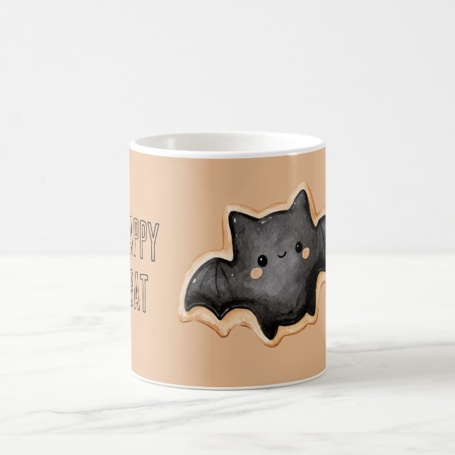 Glad Svart Fladdermus Kaffemugg (Center)