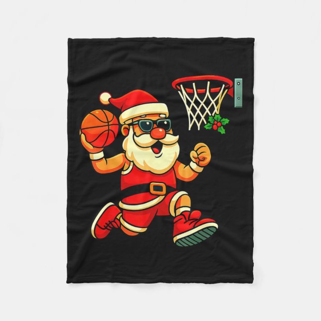 Glad Swishmas Fula Jultröja Basket C Fleecefilt (Framsidan)
