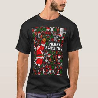 Glad Swishmas Tomte Basket ful jultröja stil T Shirt