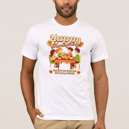 Glad tack till Thanksgiving Day-Familj kärlek T Shirt