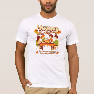 Glad tack till Thanksgiving Day-Familj kärlek T Shirt