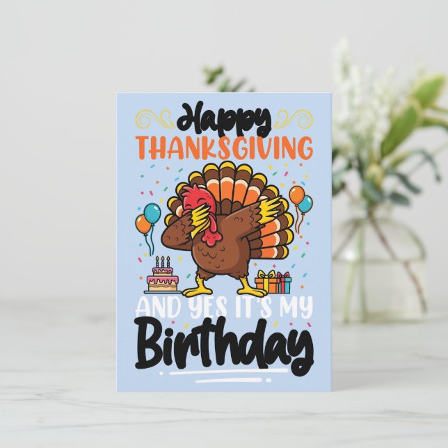 Glad tack till Thanksgiving och ja det är mitt föd (Stående Fram)