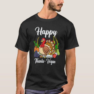 Glad tack vegan värld vegan dag tackgivelse t shirt