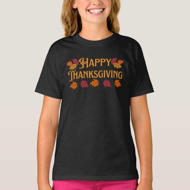 Glad tacks dag T-Shirt (Framsida)