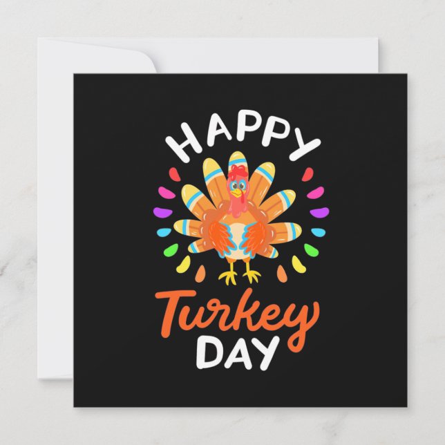 Glad tacks till firandet av thanksgiving Glad tack Inbjudningar (Framsida)