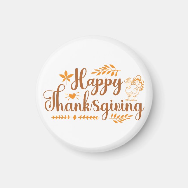 Glad tacks till Thanksgiving Magnet (Framsidan)