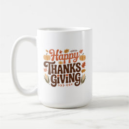 Glad tacksägelse kaffemugg
