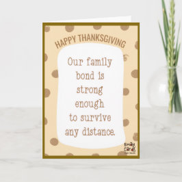 Glad tacksägelsedag för familjen kort
