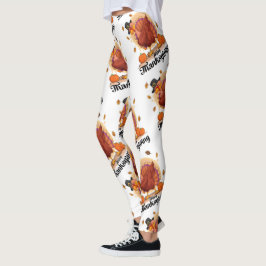Glad tacksägelsedag leggings