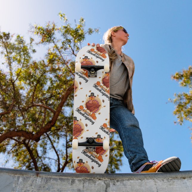 Glad tacksägelsedag  mini skateboard bräda 18,5 cm (Utomhus 1)