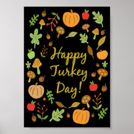 Glad tacksägelsedag! poster