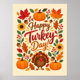 Glad tacksägelsedag! poster