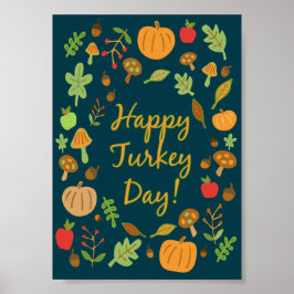 Glad tacksägelsedag! poster
