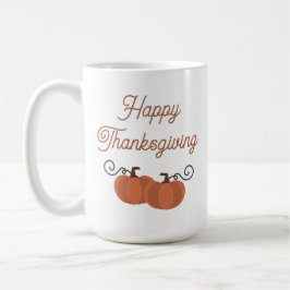 Glad tacksägelsedag Pumpa Höst Kaffemugg