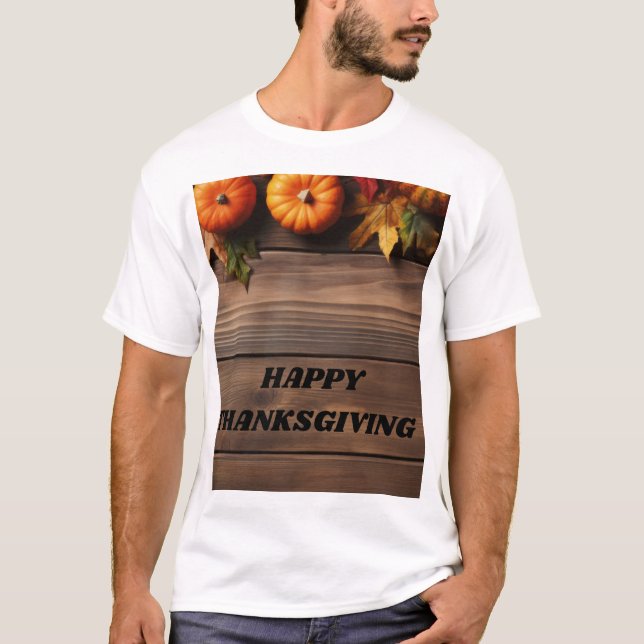 GLAD TACKSÄGELSEDAG  T SHIRT (Framsida)