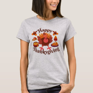 Glad tacksägelsedag t shirt