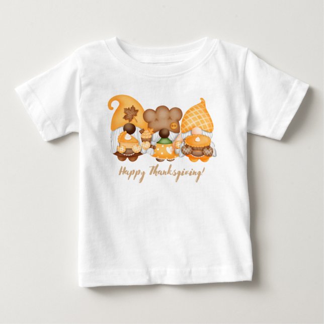 Glad tacksägelsedag  t shirt (Framsida)