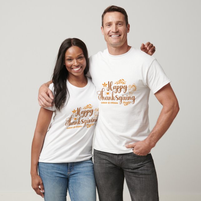 Glad tacksägelsedag t shirt (Unisex)