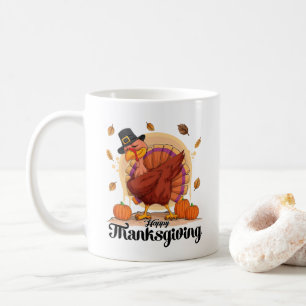 Glad tacksägelsedags kaffemugg