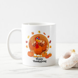 Glad tacksägelsedags kaffemugg